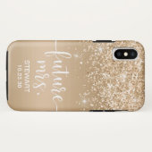ファーストネーム 様 グリッター Case-Mate iPhoneケース iPhone XSケース (裏面(横))