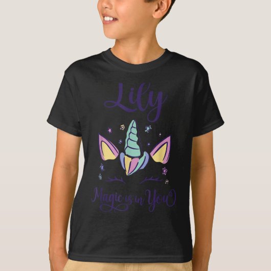 ファーストネーム Lily D Lily Tシャツ (正面)