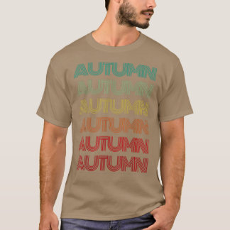 ファーストネームAUTUMNガールレトロパーソナライズされたGroovy 6 Tシャツ