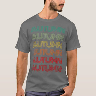 ファーストネームAUTUMNガールレトロパーソナライズされたGroovy 6 Tシャツ