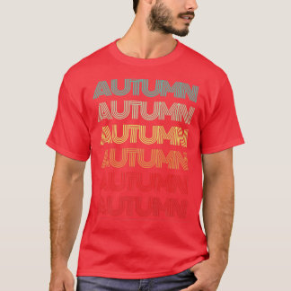 ファーストネームAUTUMNガールレトロパーソナライズされたGroovy 6 Tシャツ