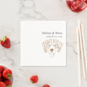 ファーストネームBernese Mountain Dog 結婚's Napkins スタンダードカクテルナプキン (インサイチュ)