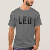 ファーストネームLEOボーイ軍隊パーソナライズされた誕生日 Tシャツ (正面)