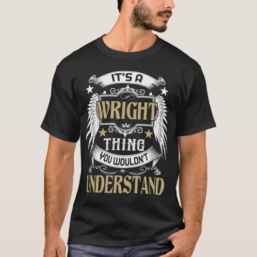 ファーストネームWRIGHT THING Tシャツ (正面)