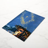 ファーストノエル出生クリスマス 箔シーズンカード (回転した状態)