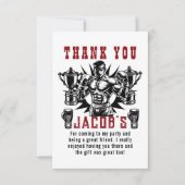 ファーストノックアウトボクシングバースデーパーティー サンキューカード (正面)