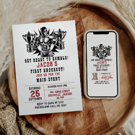 ファーストノックアウトボクシング誕生日 招待状