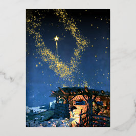 ファーストノールスター出生クリスマス 箔シーズンカード