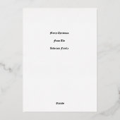 ファーストノールスター出生クリスマス 箔シーズンカード (裏面)