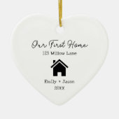 ファーストハウスニューホームオーナーズファースト引っ越し祝いパーティー セラミックオーナメント (正面)