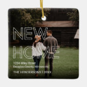 ファーストハウス2フォトクリスマス セラミックオーナメント (正面)