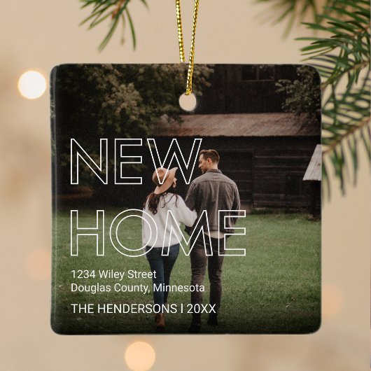 ファーストハウス2フォトクリスマス セラミックオーナメント