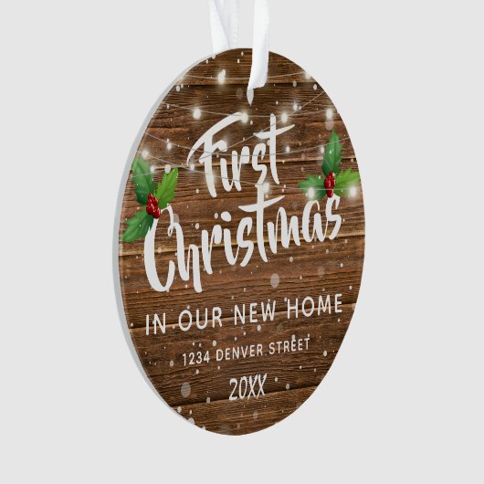 ファーストハウス |新しいホームクリスマスツリー オーナメント (正面)