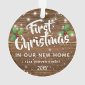 ファーストハウス |新しいホームクリスマスツリー オーナメント (裏面)