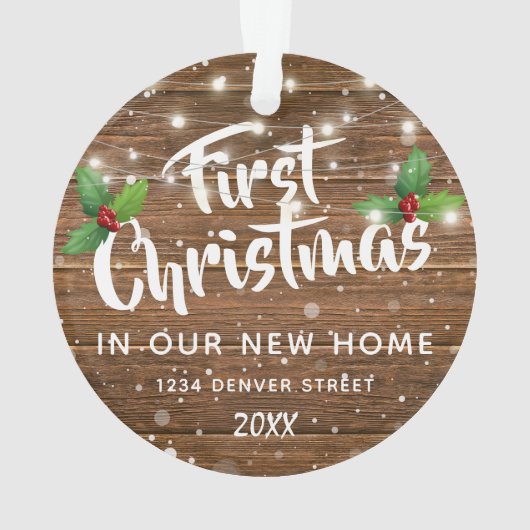 ファーストハウス |新しいホームクリスマスツリー オーナメント (裏面)