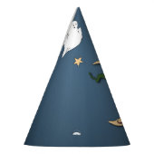 ファーストハロウィーンベビーブー魔女を幽霊で覗く パーティーハット (左)