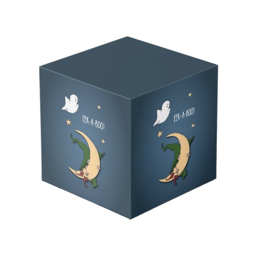 ファーストハロウィーンベビーブー魔女を幽霊で覗く フォトキューブ (裏面アングル)