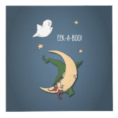 ファーストハロウィーンベビーブー魔女を幽霊で覗く フォトキューブ (正面)