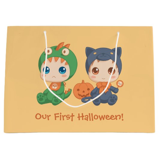 ファーストハロウィーンベビー ラージペーパーバッグ (正面)