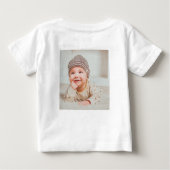 ファーストハロウィーン誕生日リトルブー乳児Tシャツ ベビーTシャツ (裏面)