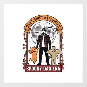 ファーストハロウィーン パパ Tシャツ レトロなホラー ファミリー グラフィック ウィンドウサイン