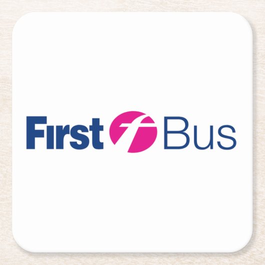 ファーストバスコースター スクエアペーパーコースター (正面)