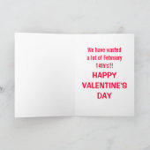 ファーストバレンタインズトゥーホリデーカード シーズンカード (内部)