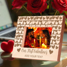 ファーストバレンタインロマンチックハートデザイン カスタム レーザー彫刻フレーム