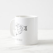 ファーストバンプファースト父の日パパ誕生日ギフト コーヒーマグカップ (正面左)