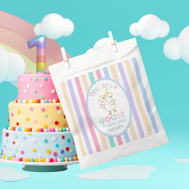 ファーストバースデーお礼 シリーガチョウ1歳 フェイバーバッグ