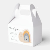 ファーストバースデーパーティカタツムイルレインボーカワイパステル フェイバーボックス (正面サイド)