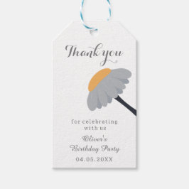 ファーストバースデーパーティカタツムリ虹かわいい ギフトタグ