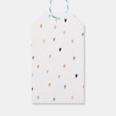 ファーストバースデーパーティカタツムリ虹かわいい ギフトタグ (裏面)