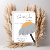 ファーストバースデーパーティカモミール花かわいいパステル 招待状