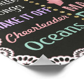 ファーストバースデーパーティシャルボードサインシービーシック ポスター (角)