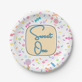 ファーストバースデーパーティーのプレート Sweet One ペーパープレート