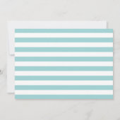 ファーストバースデーパーティーブルーボーイ招待状 招待状 (裏面)