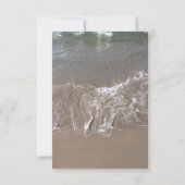 ファーストバースデーパーティー航海のビーチカスタムトレンディー 招待状 (裏面)