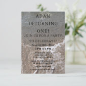 ファーストバースデーパーティー航海のビーチカスタム2023 招待状 (スタンド正面)