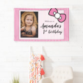 ファーストバースデーパーティー　写真　ウェルカム 横断幕 (インサイチュ)