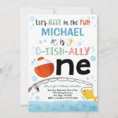 ファーストバースデー フィッシングパーティー ご招待 招待状 (正面)