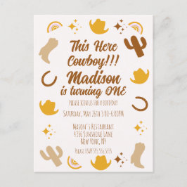 ファーストバースデー レインボーズ ロデオ グルービー バースデー ポストカード