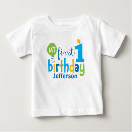 ファーストバースデーTシャツ 名前入り ベビーTシャツ