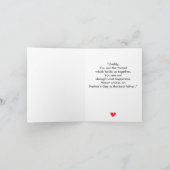 ファーストパーソナライズされたファーザーズデー、パパ&ライオンの子 シーズンカード (内部)