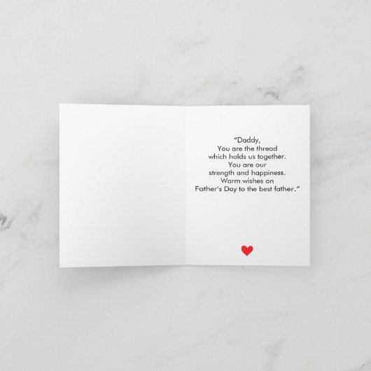 ファーストパーソナライズされたファーザーズデー、パパ&ライオンの子 シーズンカード (内部)