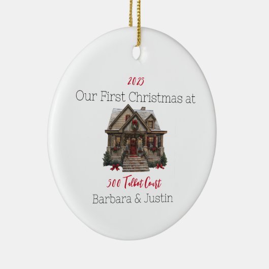 ファーストパーソナライズされたホームオーナメント セラミックオーナメント (右)