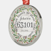 ファーストパーソナライズされたホームオーナメント メタルオーナメント (左)