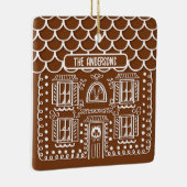 ファーストパーソナライズされたホームジンジャーブレッドクリスマス セラミックオーナメント (右)