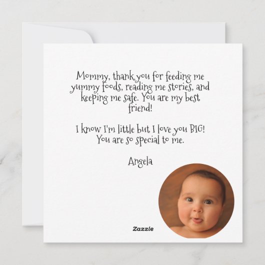 ファーストパーソナライズされたマザーズデイ・フレンズ最高のグ・グリーン シーズンカード (裏面)