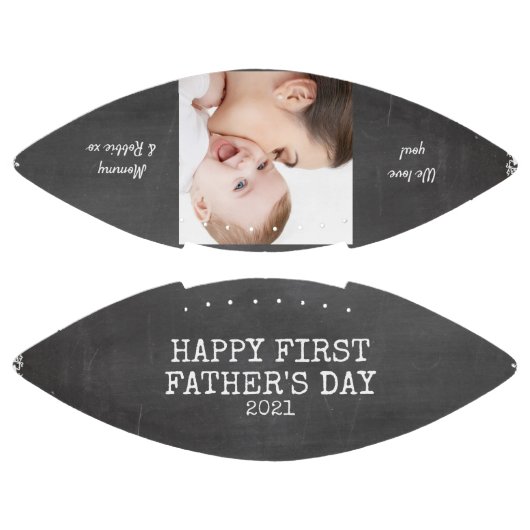 ファーストパーソナライズされた・ファーザーズデイChalkboard写真 アメリカンフットボール (パネル)